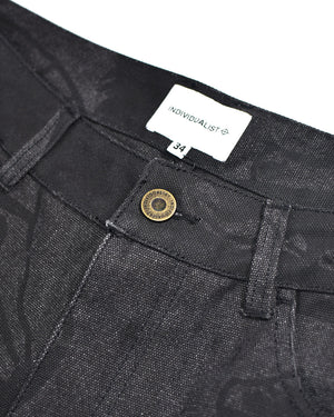 Kintaro Print Carpenter Pant - Black