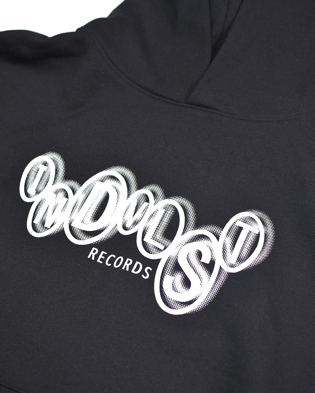 Record Label Hoodie - Black