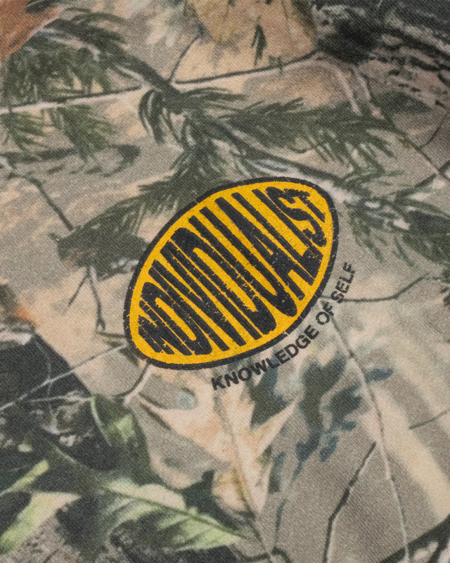 Oval Patch Hooded Sweatshirt - Camo