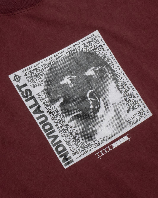Picasso SS Tee - Vintage Burgundy