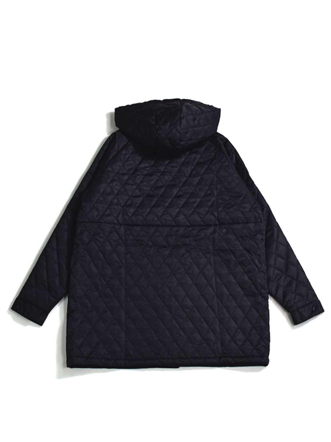 Quilted Parka-Black