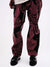 Kintaro Print Carpenter Pant - Merlot