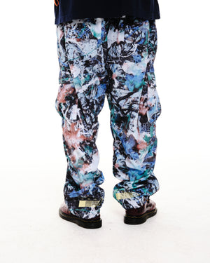 Drip Camo Cargo Nylon Pant - Multi
