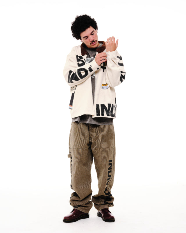 Crosshairs Logo Mechanic Jacket - Antique White