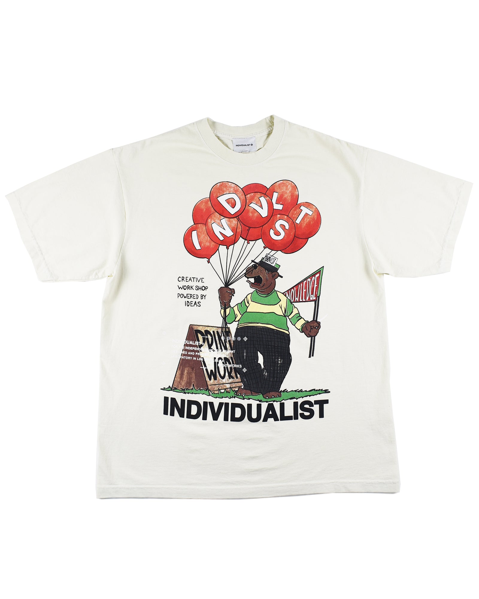 Bear SS Tee - Antique White