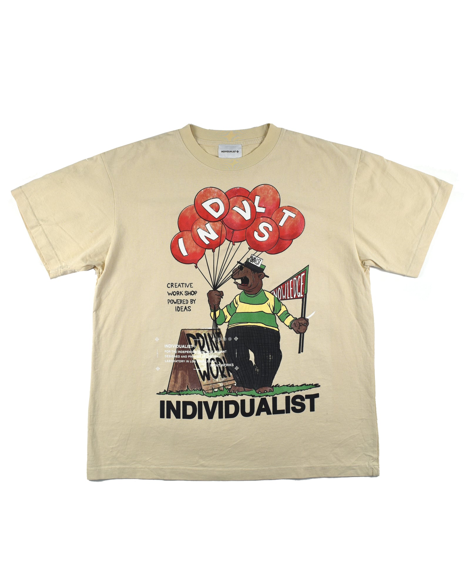 Bear SS Tee - Ivory White