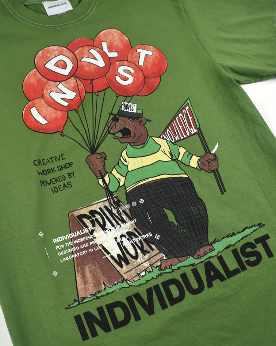 Bear SS Tee - Matcha