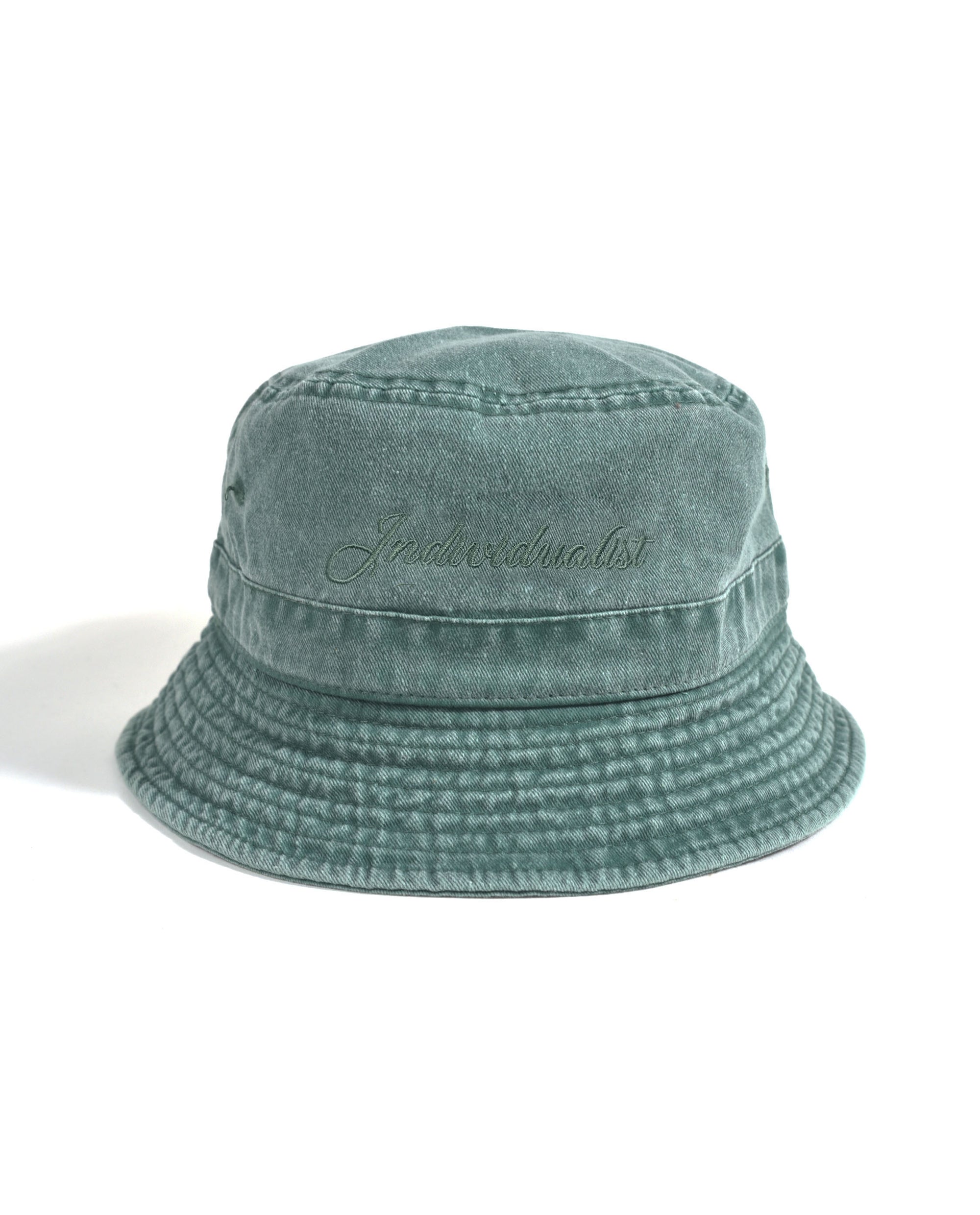 Script Bucket Hat - Hillside Green