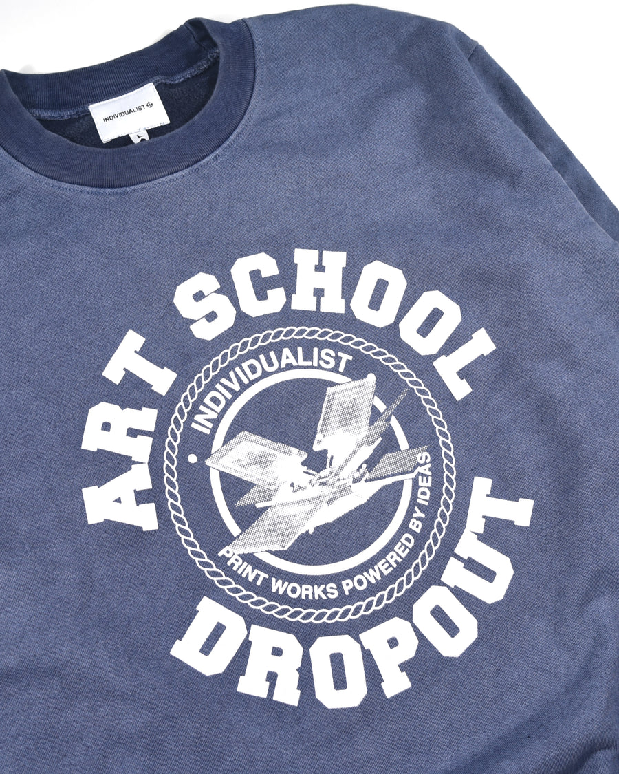 College Dropout Crewneck Sweater - Steel Blue