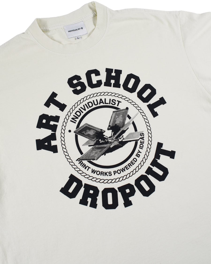 College Dropout SS Tee - Antique White