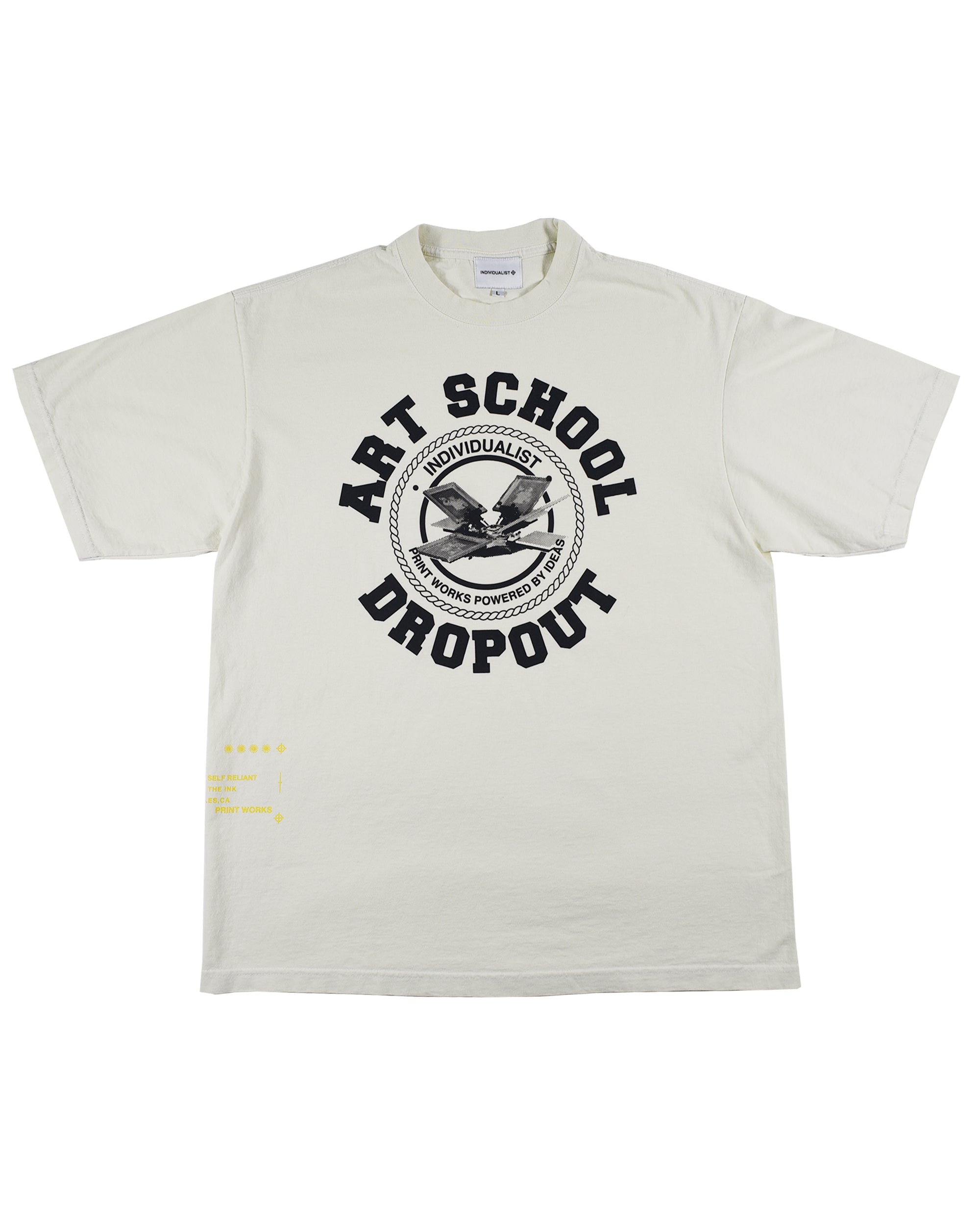 College Dropout SS Tee - Antique White