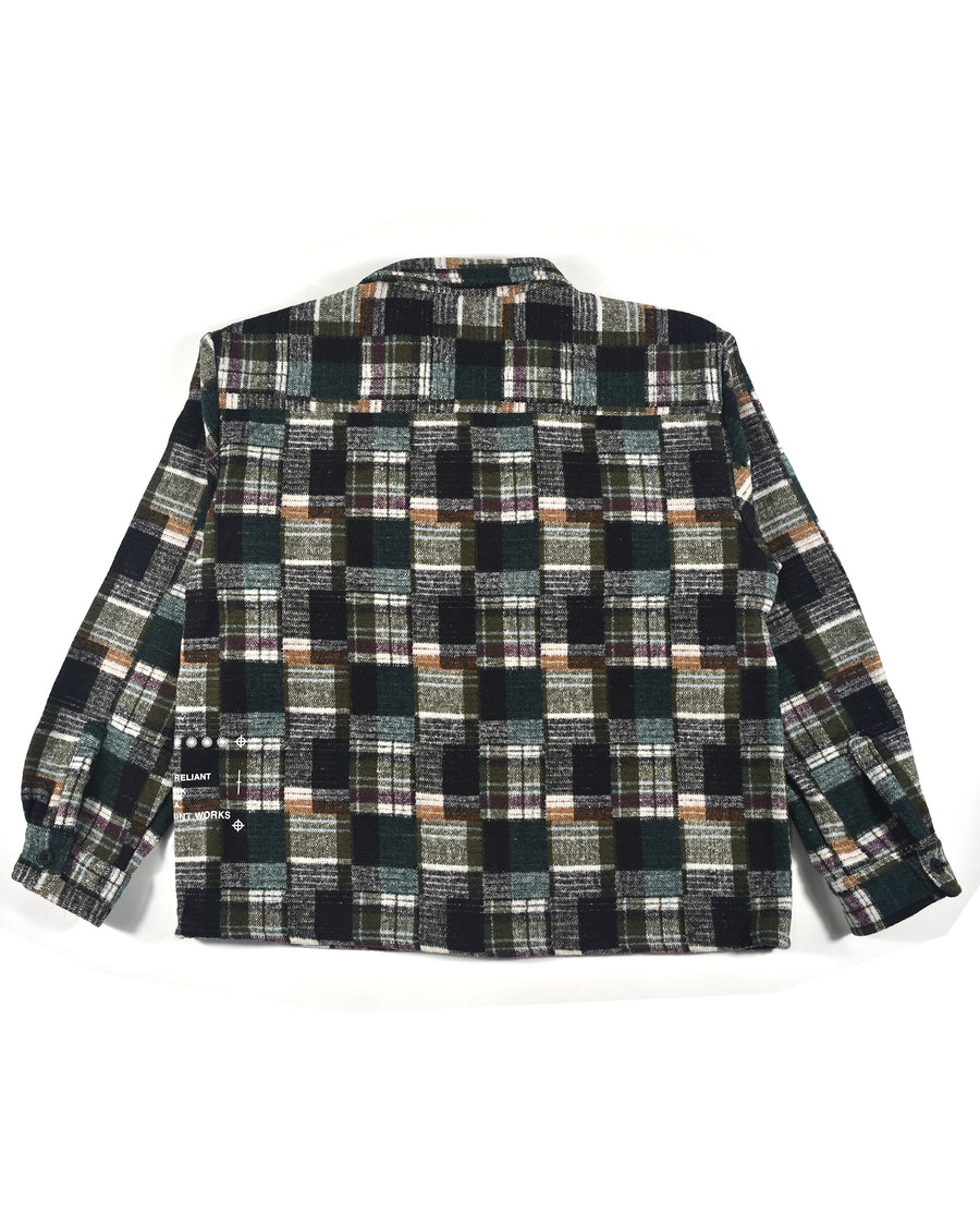 Splatter Flannel LS Shirt - Grey