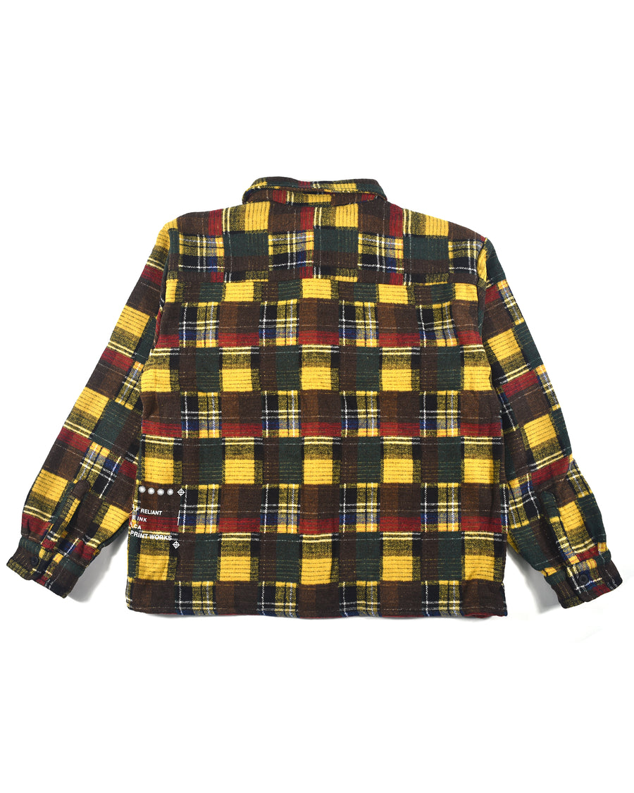 Splatter Flannel LS Shirt - Yellow