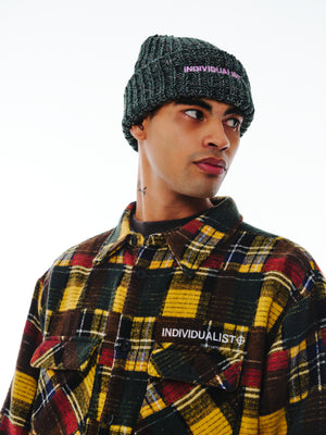 Splatter Flannel LS Shirt - Yellow