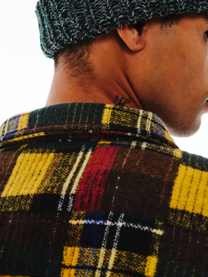 Splatter Flannel LS Shirt - Yellow