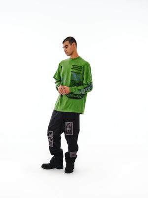 Patchwork Carpenter Pant - Black