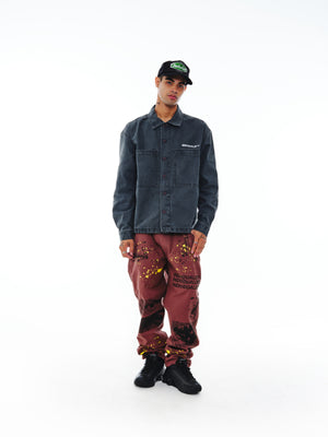 Test Print Carpenter Pant - Brown