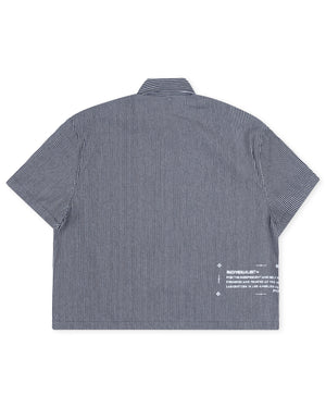Work Zipper Shirt - Pinstripe