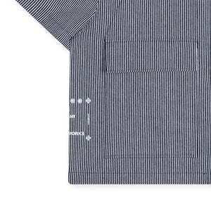 Work Zipper Shirt - Pinstripe