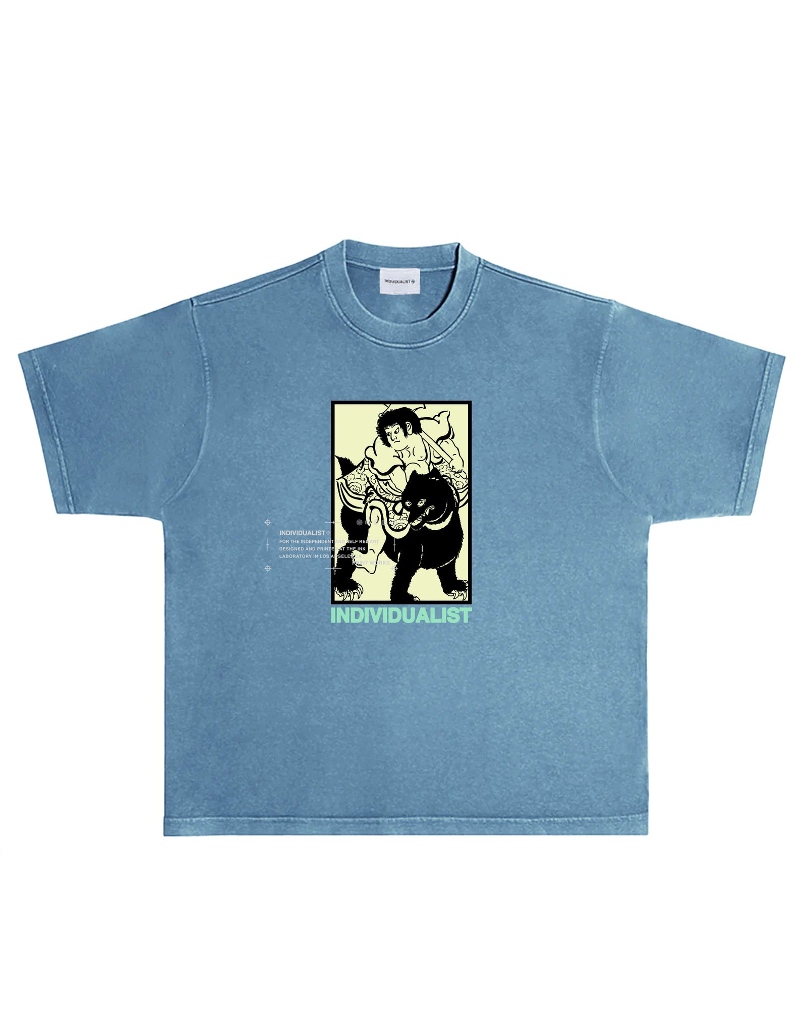 Kintaro Box Tee - Aqua