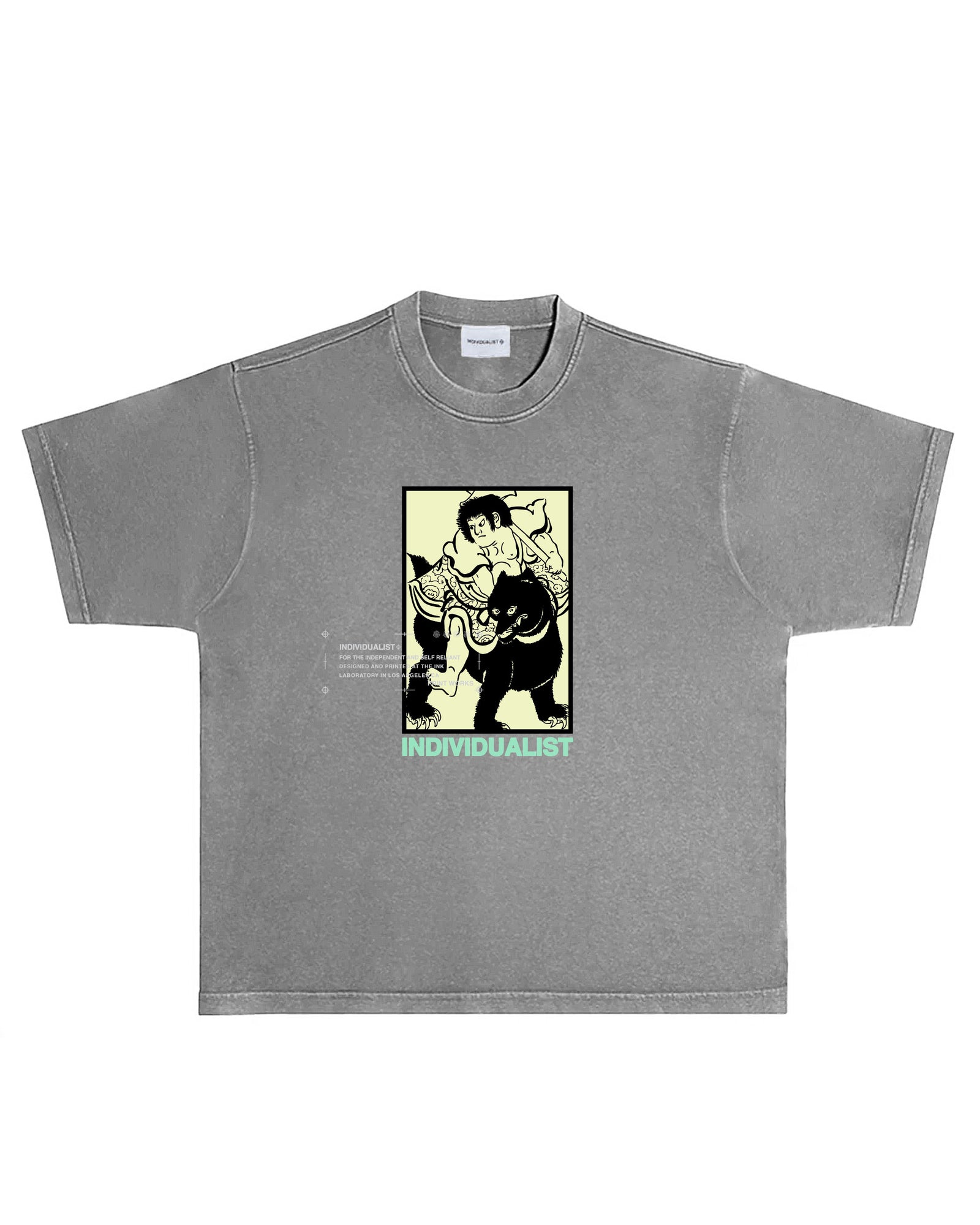 Kintaro Box Tee - Charcoal