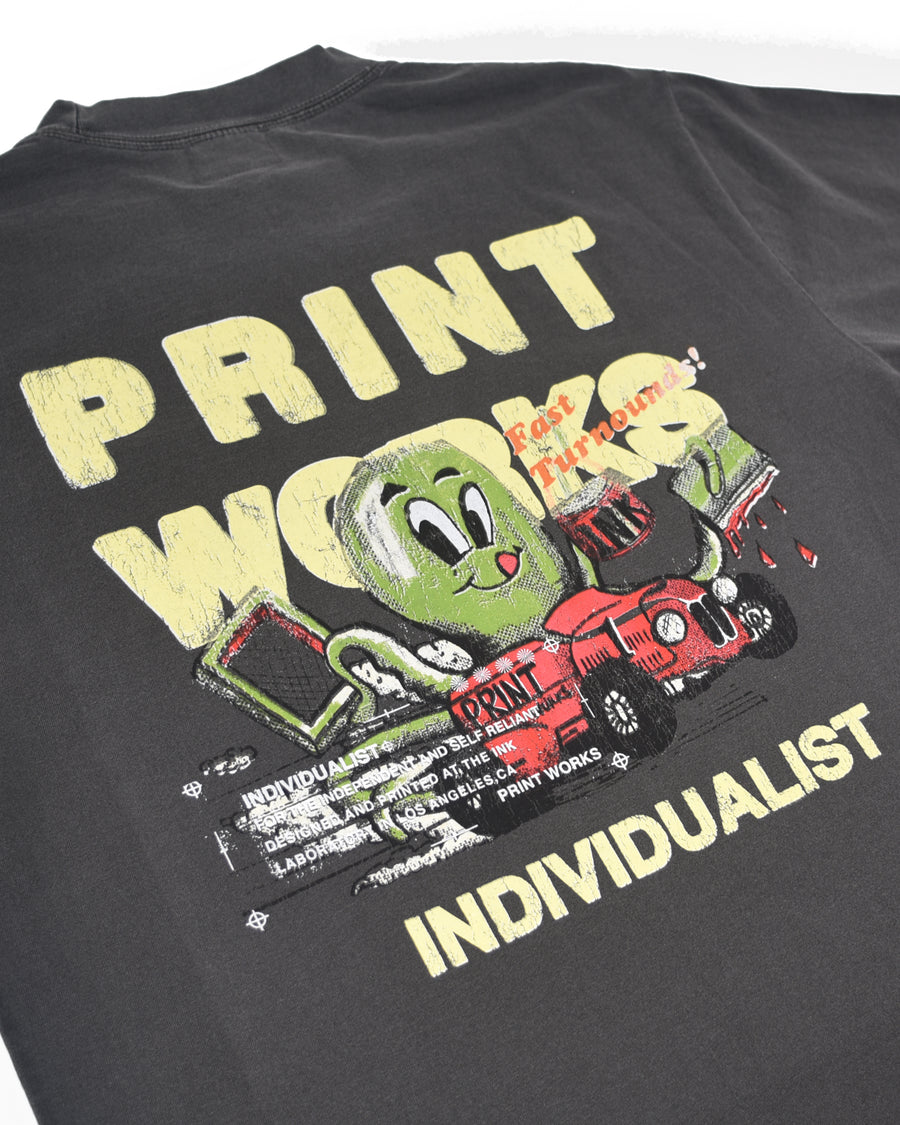 Octo Works SS Tee - Charcoal