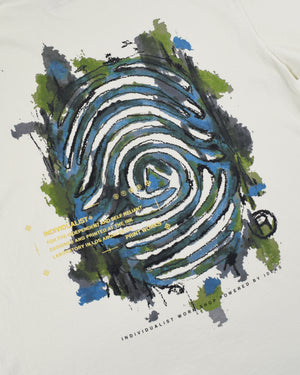 Painted Logo SS Tee - Antique White