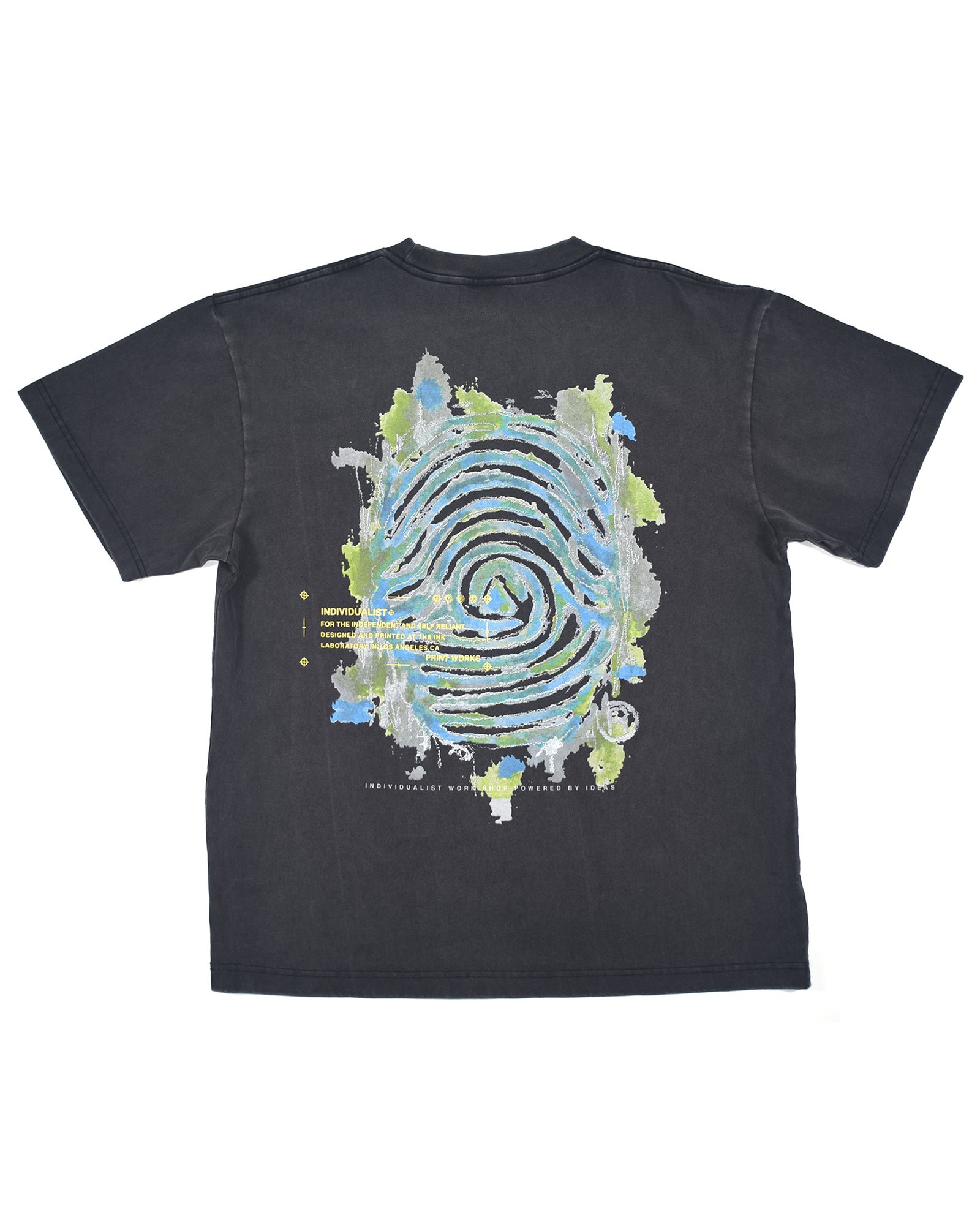 Painted Logo SS Tee - Charcoal