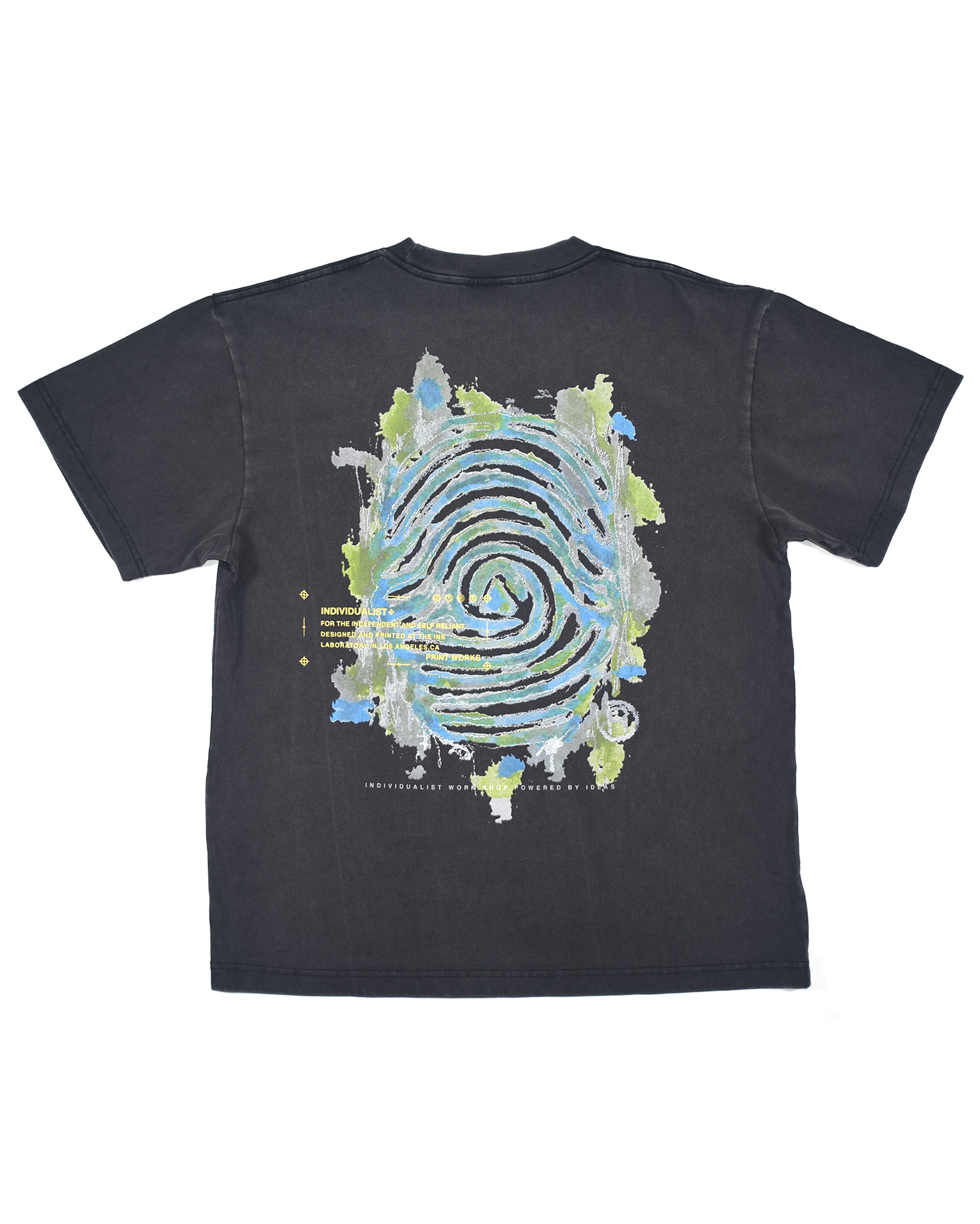 Painted Logo SS Tee - Charcoal