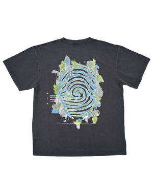 Painted Logo SS Tee - Charcoal