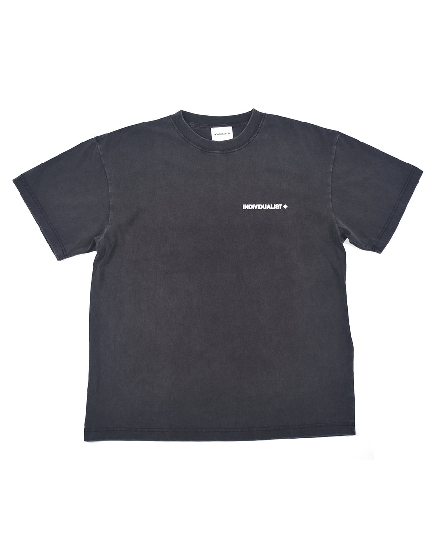 Painted Logo SS Tee - Charcoal