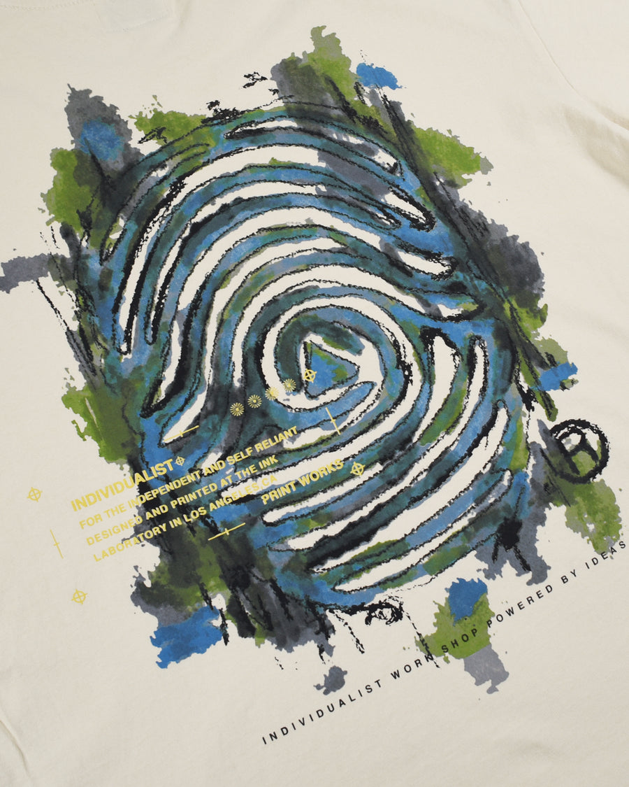 Painted Logo SS Tee - Ivory