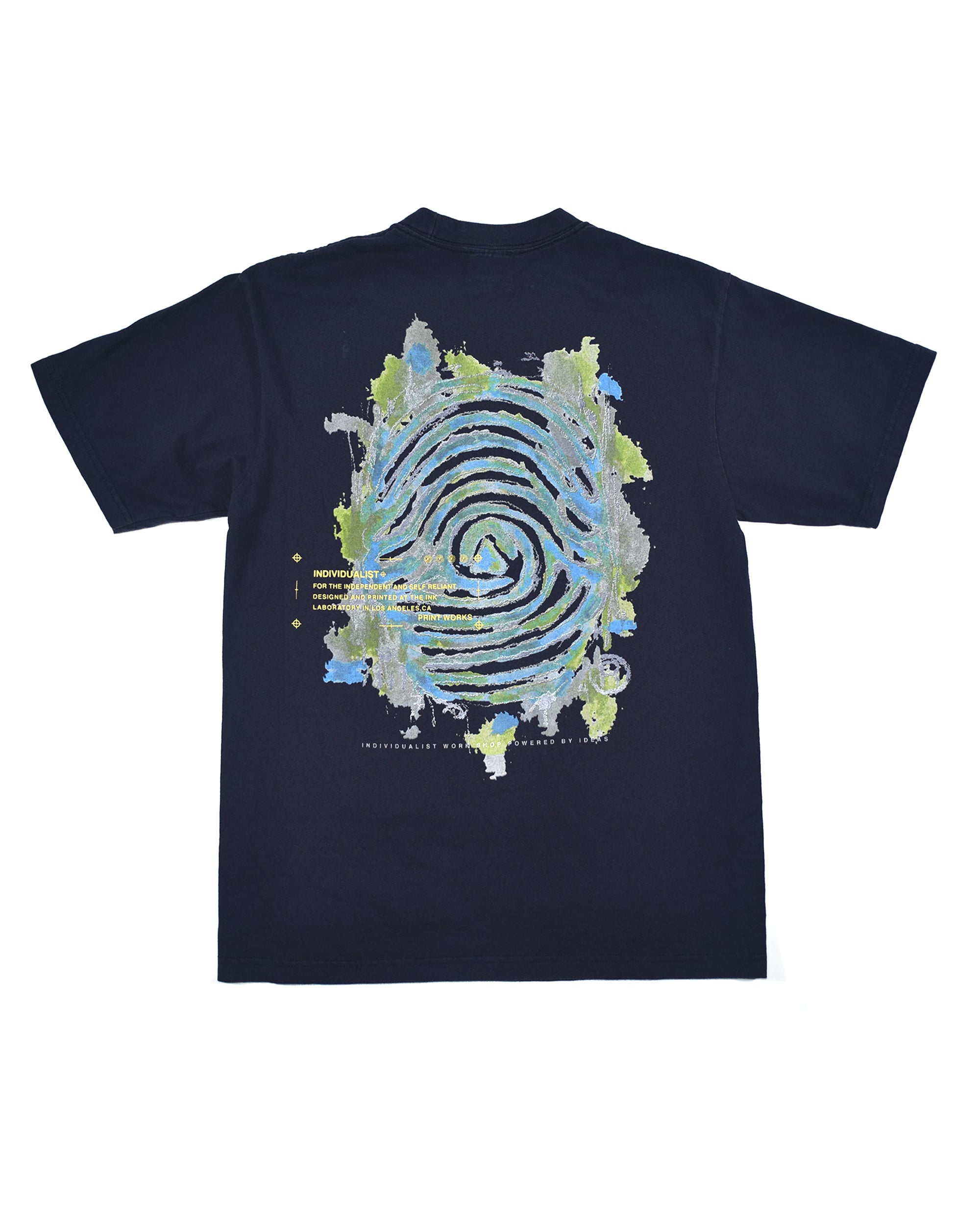 Painted Logo SS Tee - Navy