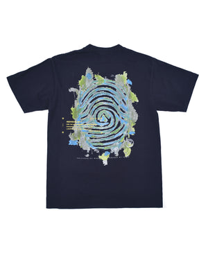 Painted Logo SS Tee - Navy