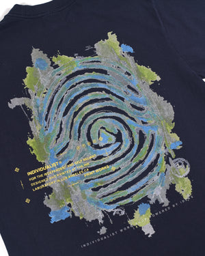 Painted Logo SS Tee - Navy