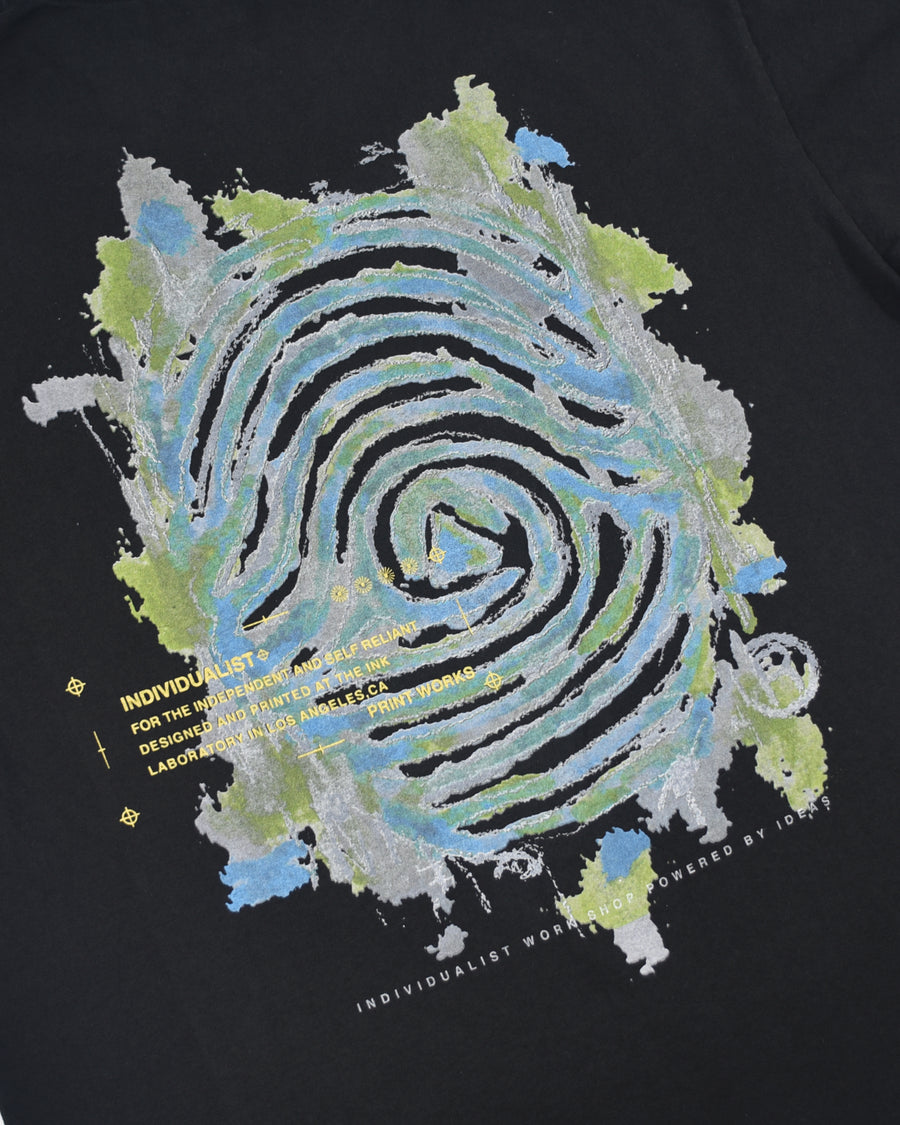 Painted Logo SS Tee - Vintage Black