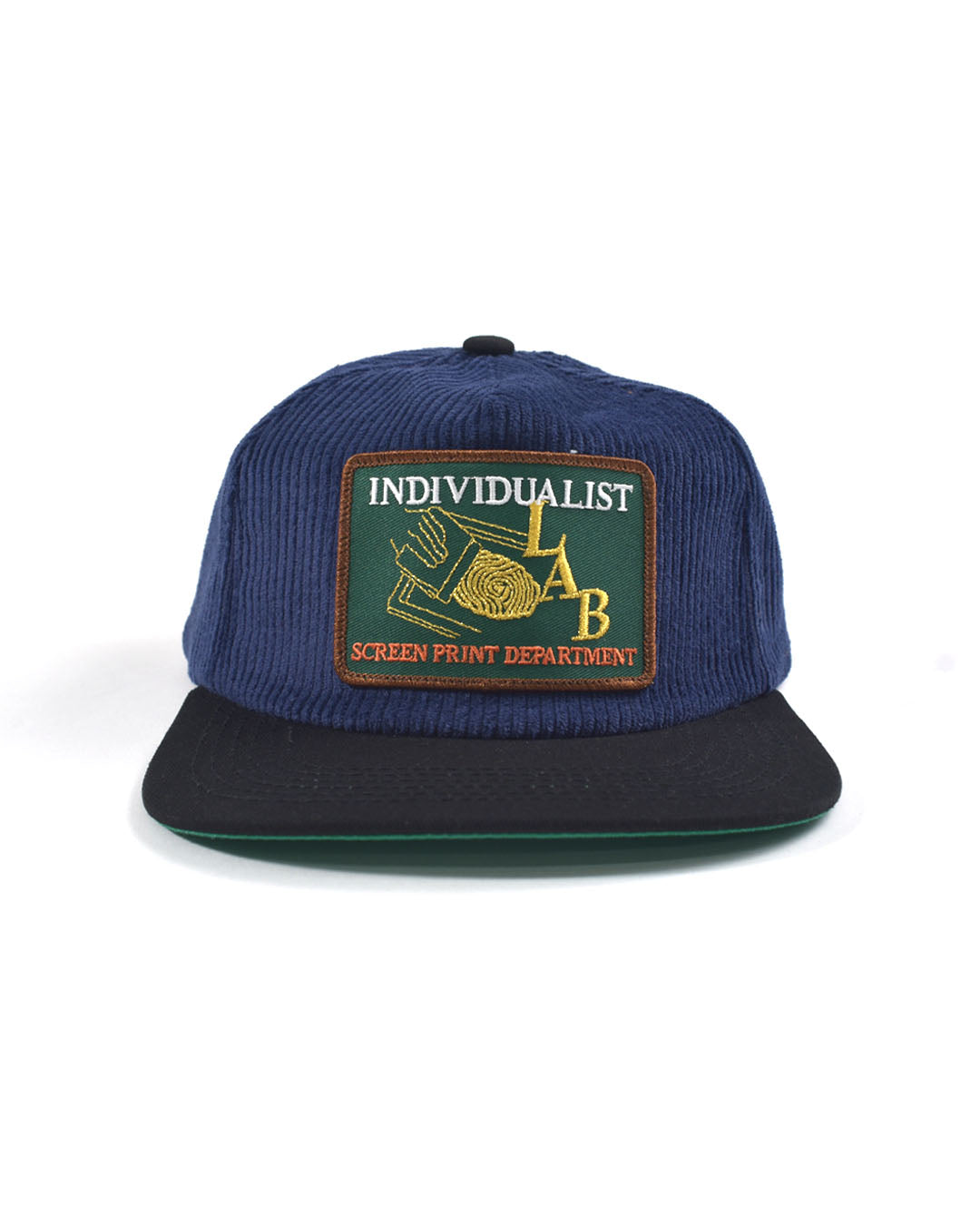 Patch Corduroy Hat - Navy