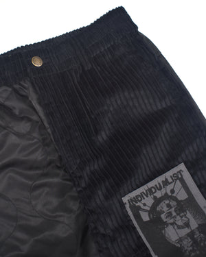 Patchwork Carpenter Pant - Black