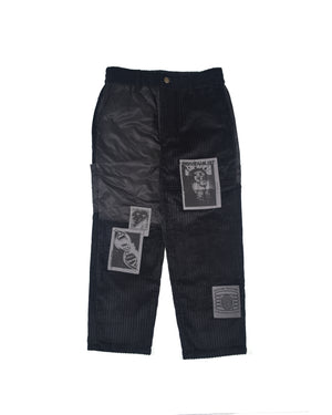 Patchwork Carpenter Pant - Black