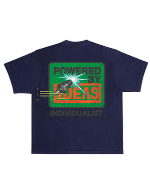 Spark Up SS Tee - Vintage Navy