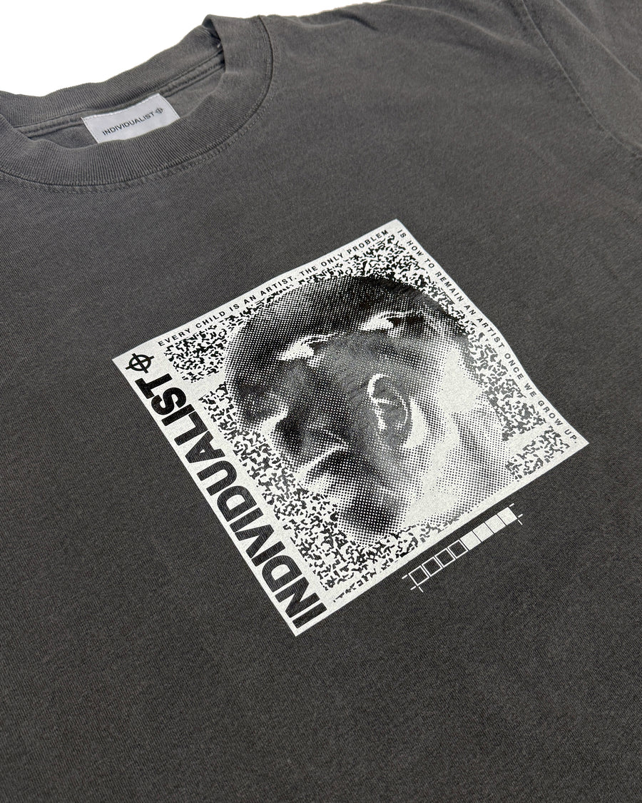 Picasso SS Tee - Charcoal