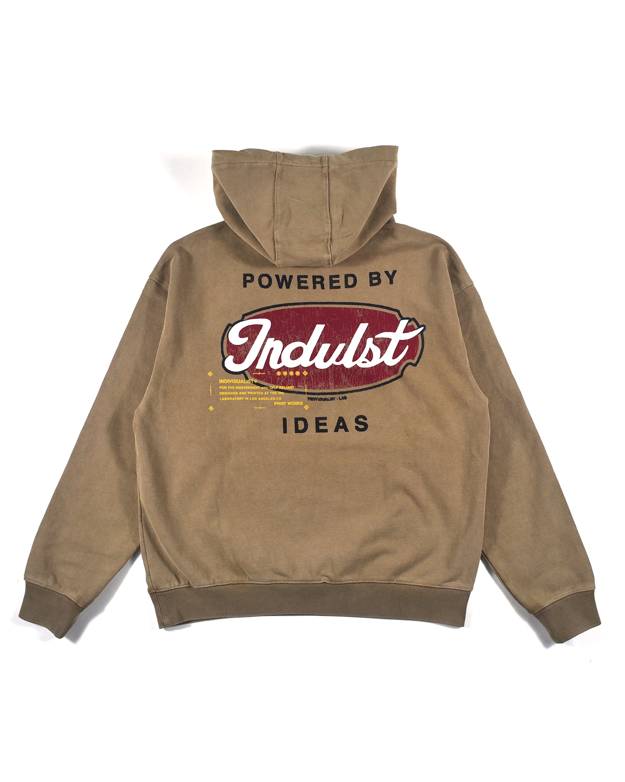 Powered by Ideas Hooded Sweatshirt - Vintage Tan