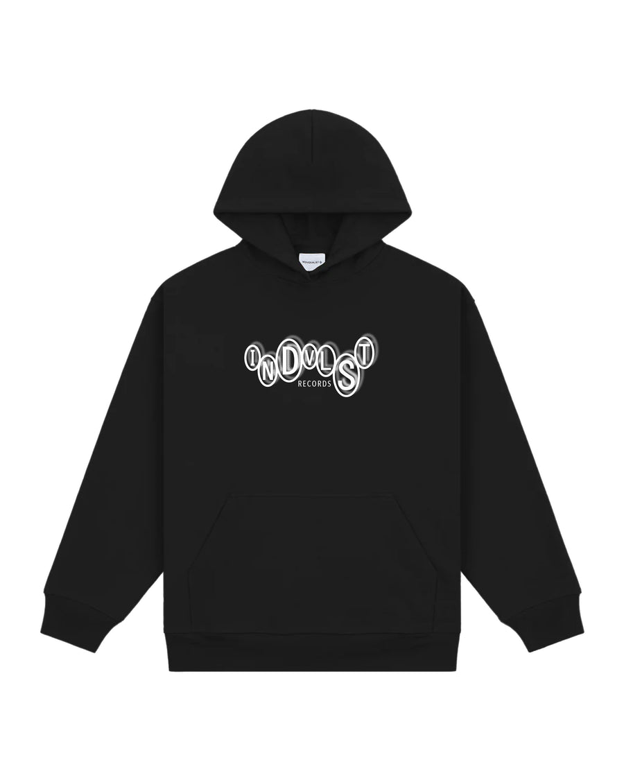 Record Label Hoodie - Black