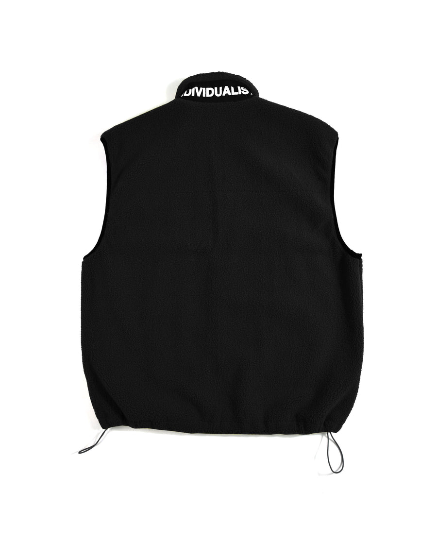 Standard Logo Sherpa Vest - Black