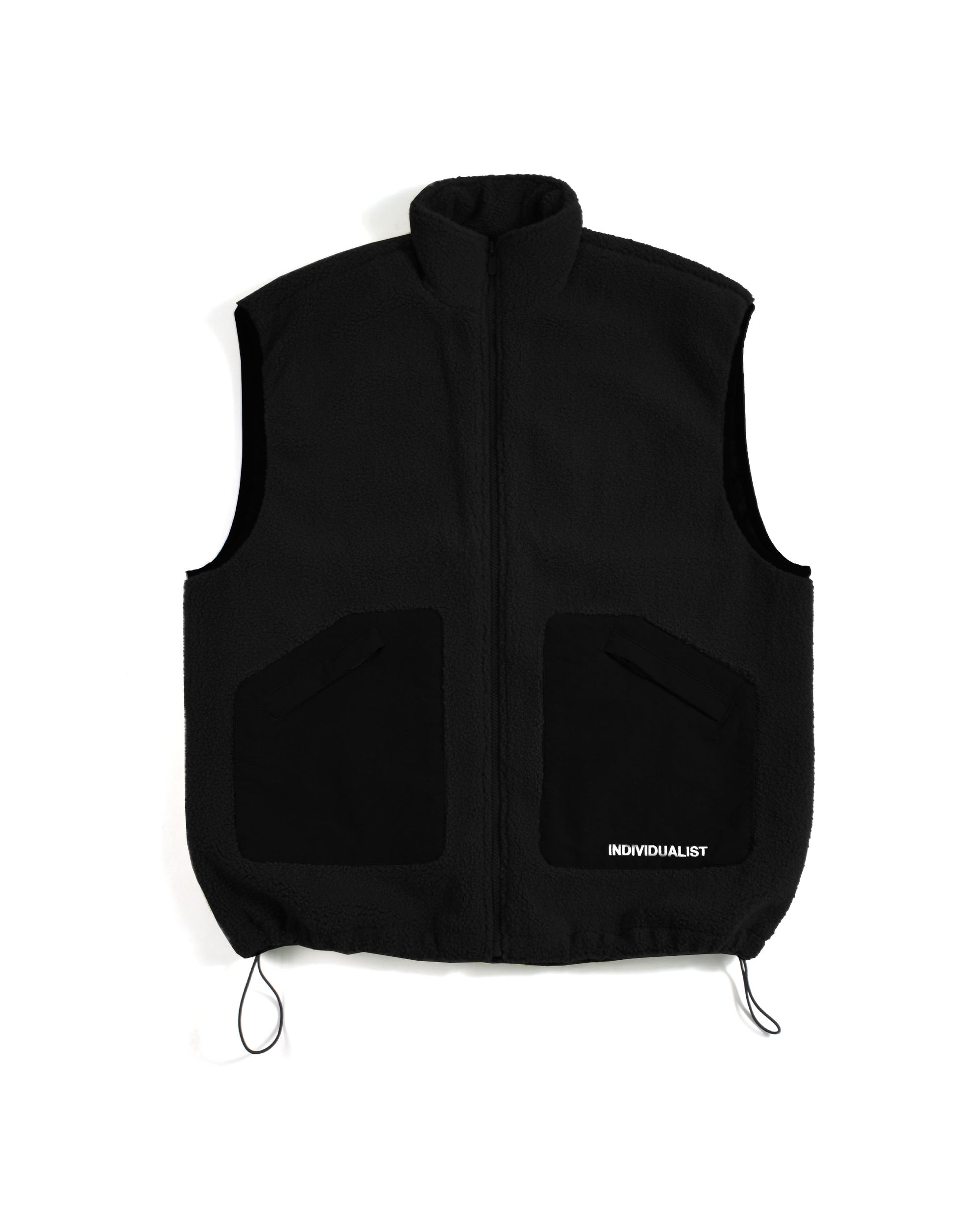 Standard Logo Sherpa Vest - Black