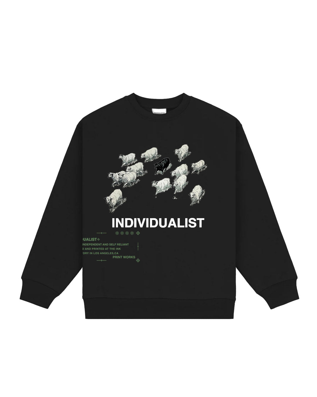 Black Sheep LS Crewneck Sweatshirt - Black