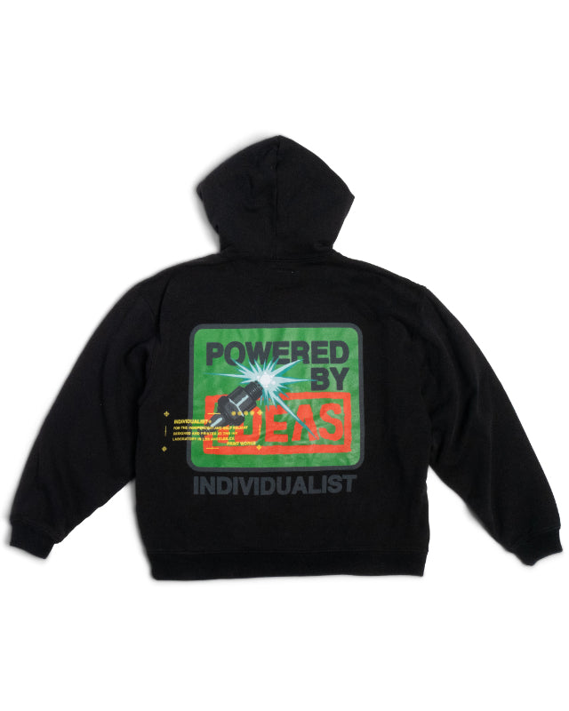 Spark Up Hooded Sweatshirt - Vintage Black