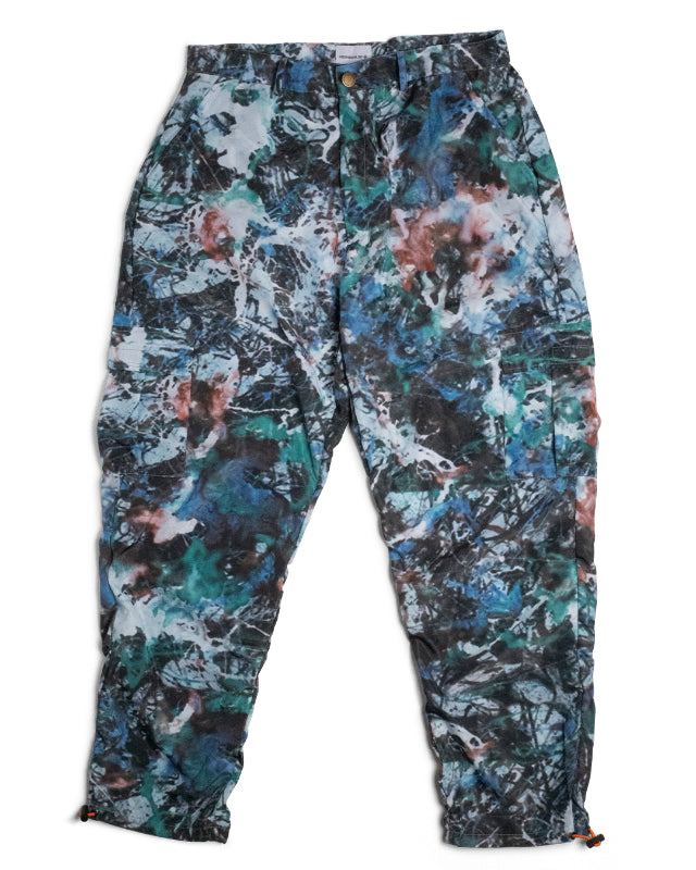 Drip Camo Cargo Nylon Pant - Multi