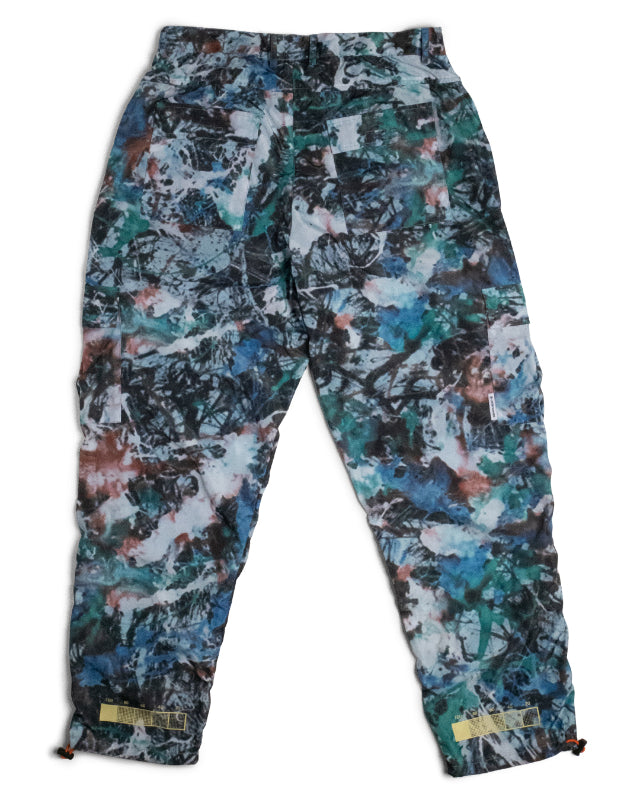 Drip Camo Cargo Nylon Pant - Multi