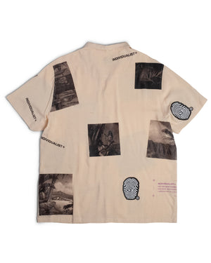 Paradise Cotton Poly Button Up Shirt - Ivory